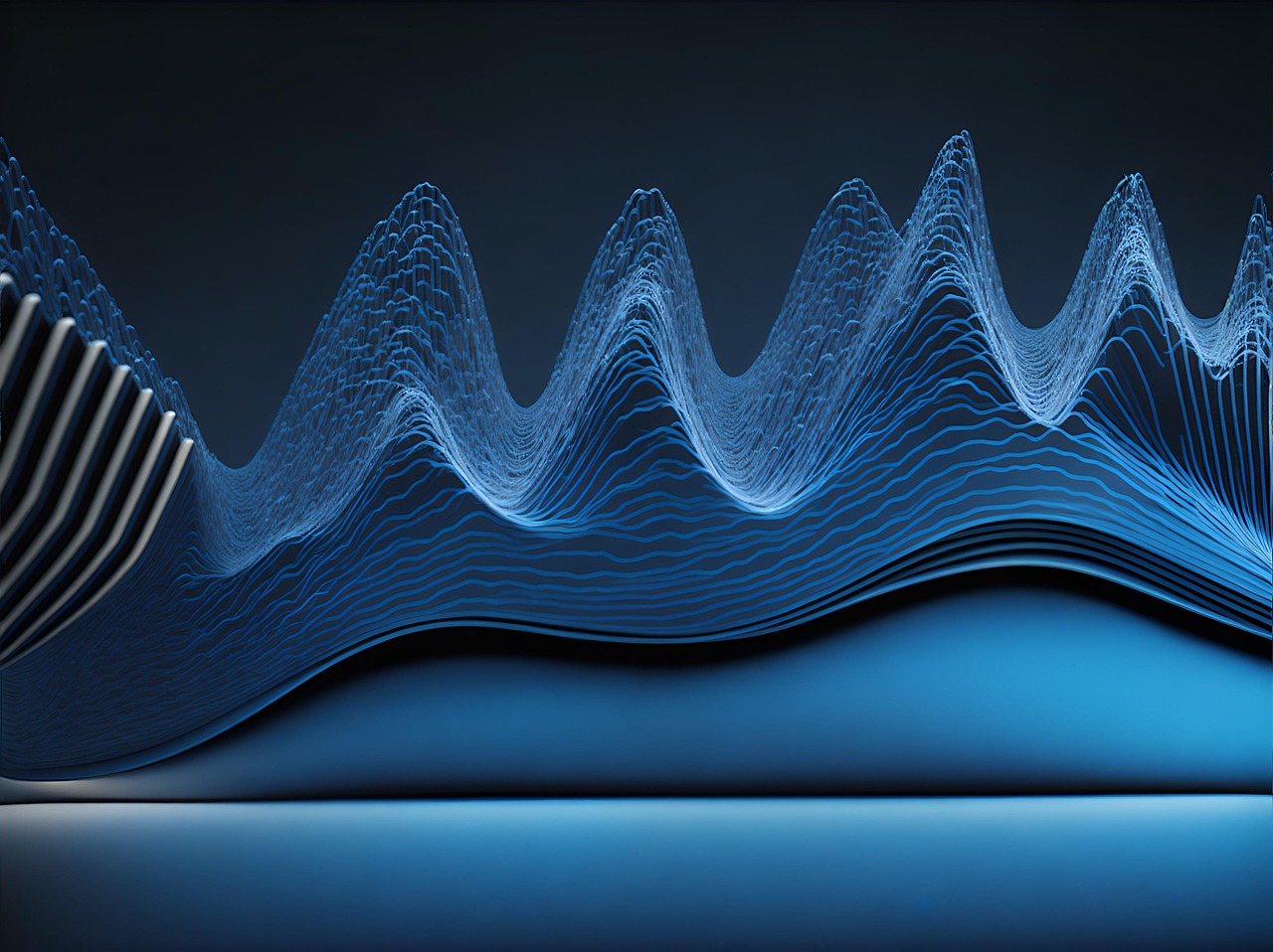 ai generated, waves, frequency, physics, spectrum, waveform, light, audio, pulse mental health spectrum