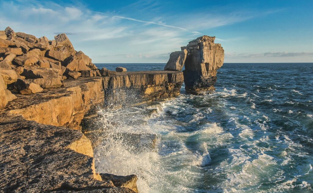 portland, nature, pulpit rock, ocean, england