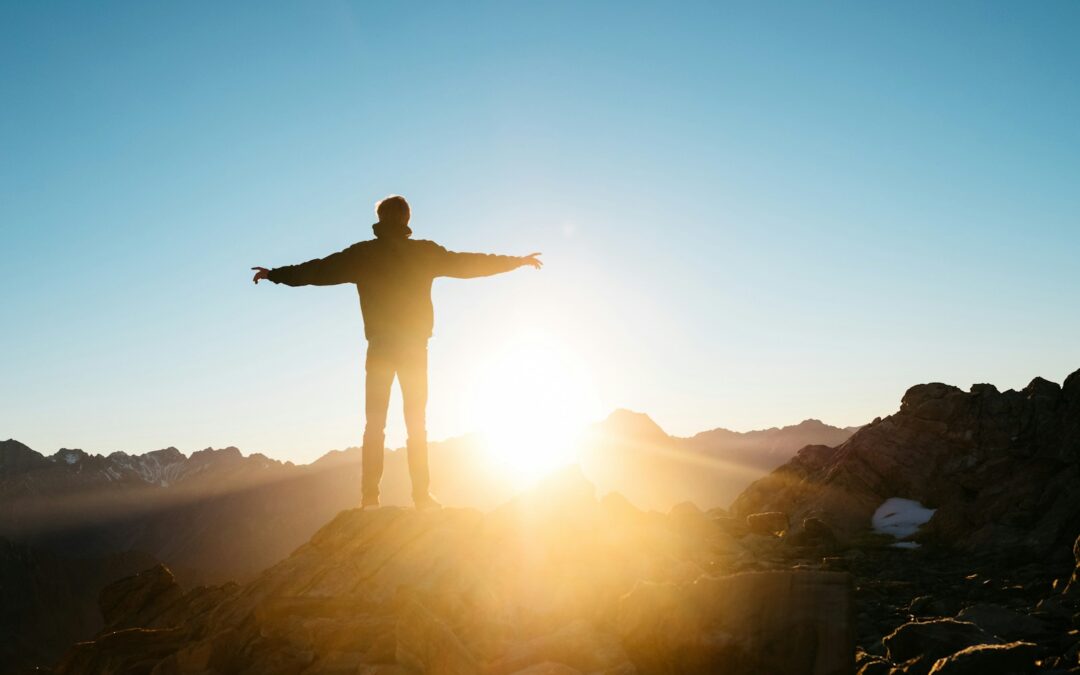 person standing on hill Schema Therapy