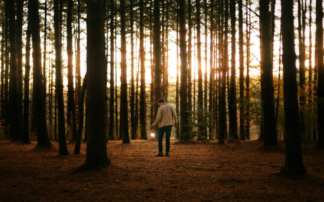 woman in white jacket walking on forest during daytime Mindfulness Practices