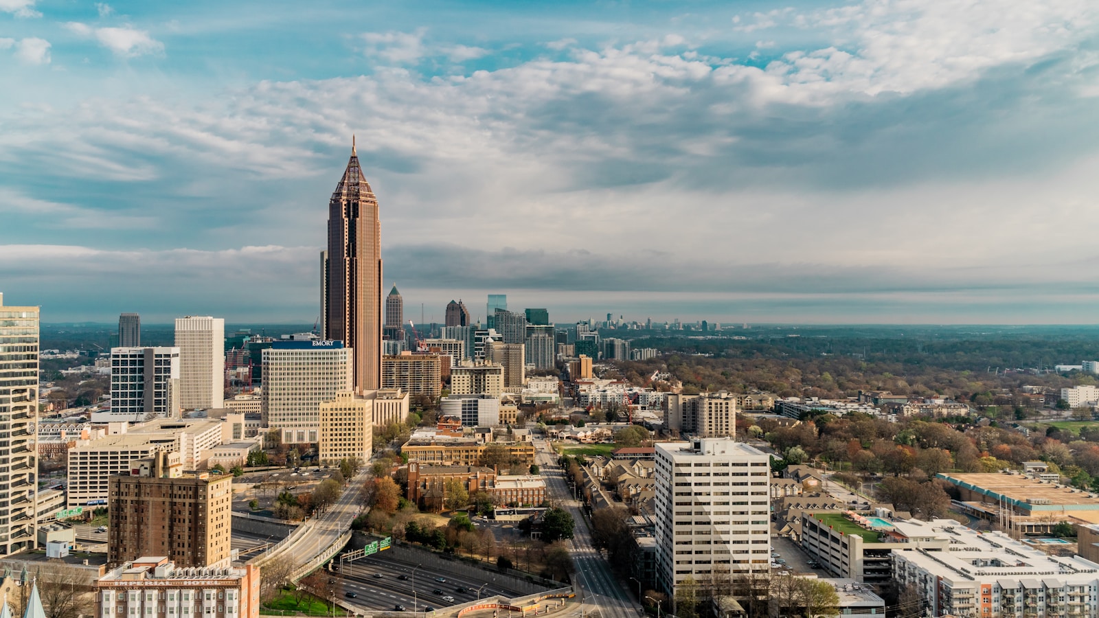 aerial view of city buildings during daytime #1 Virtual (Trauma Therapist) Supporting Atlanta Professionals