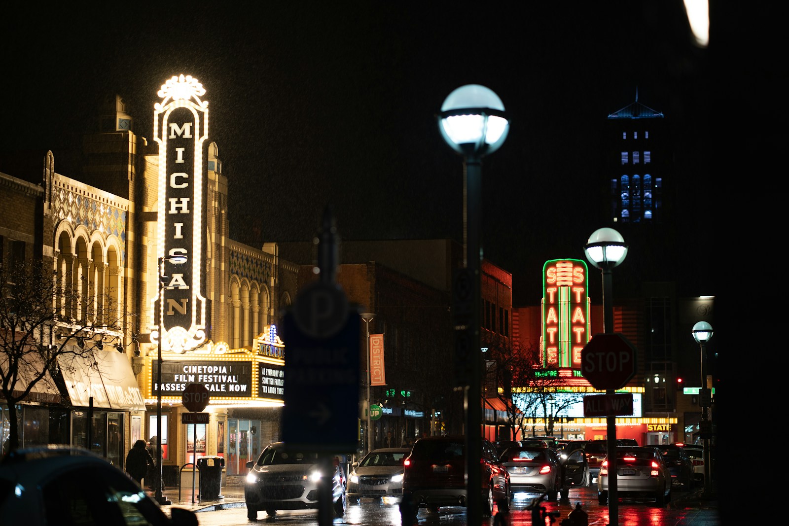 a city street at night Understanding (DBT Tools) | Helping High Achieving Residents in Ann Arbor Virtually